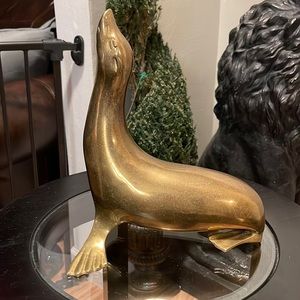Brass Seal. Hollywood Regency style. Purchased in Orange CountyCA in 1960/1970’s